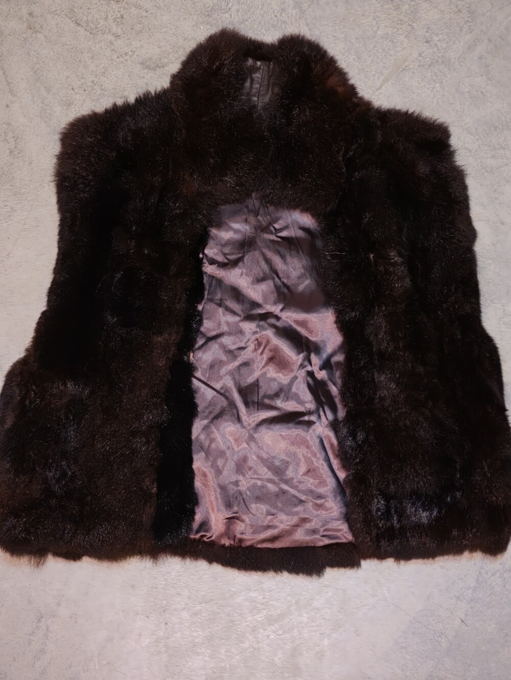 Dark Brown Fur Vest